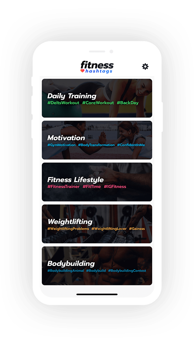 Fitness Hashtags App Best hashtags for Fitness, Gym & Workout content